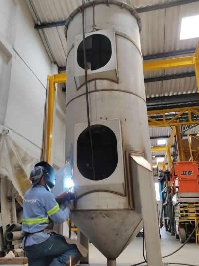 scrubber en acero inoxidable