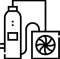 sistema de limpieza icono